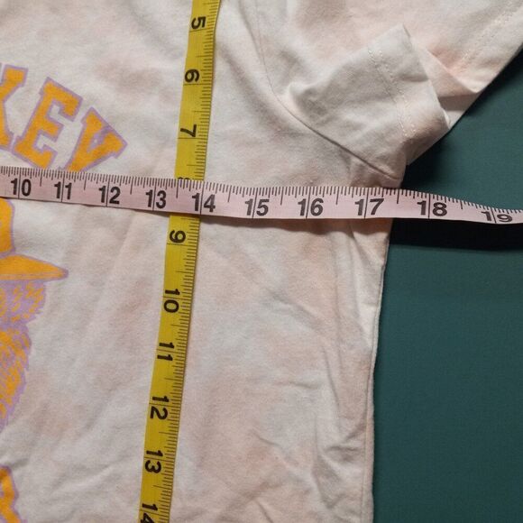 Smokey Bear Small Cotton Blend Pink White Tie-dye Short Sleeve T-Shirt - Picture 5 of 7